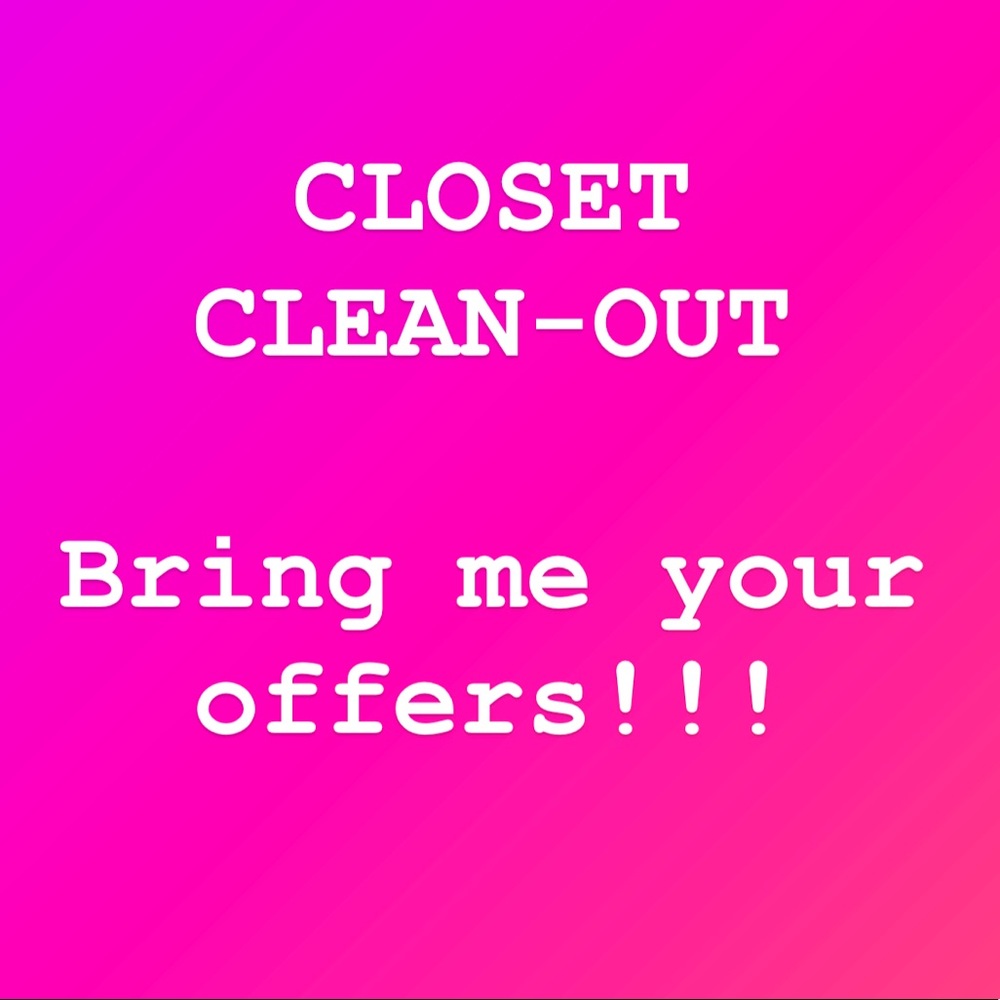 CLOSET CLEAN-OUT SALE